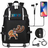 One Piece Travel Backpack One Piece SchoolBag with USB Charging Port